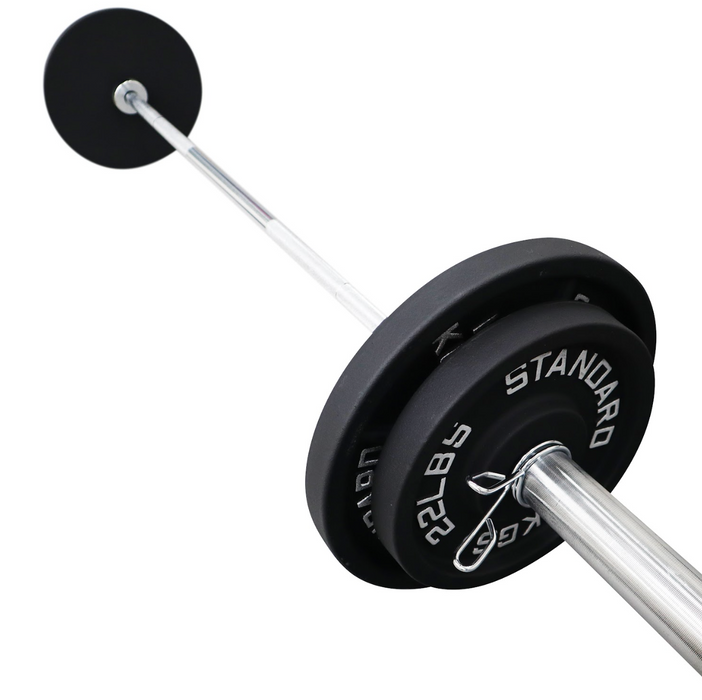 Olympic Cast Iron Plate Barbell Package (100KG SET)