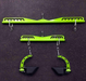 Home Fitness Gym Green Lat Pulldown Mag Attachment Bars Back Tricep Training Grip Set Australia