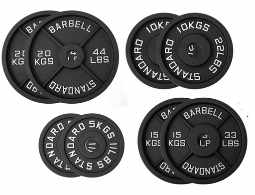 Home Fitness Gym Olympic Cast Iron Plate Package 100KG SET Australia