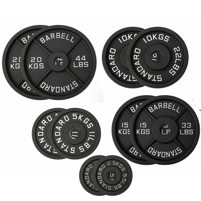 Olympic Cast Iron Plate Package (105KG SET)